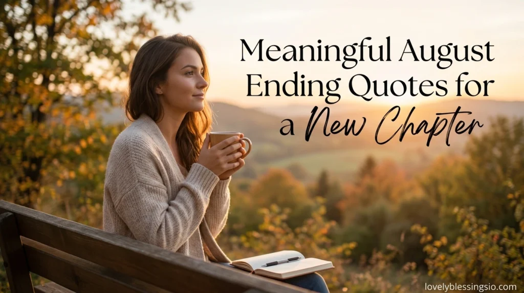Meaningful August Ending Quotes for a New Chapter