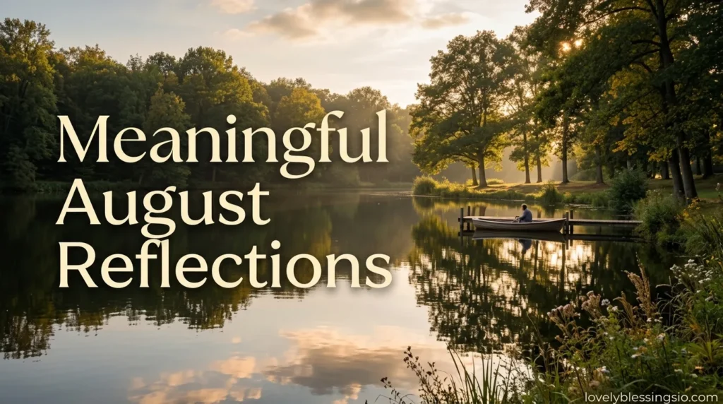 Meaningful August Reflections