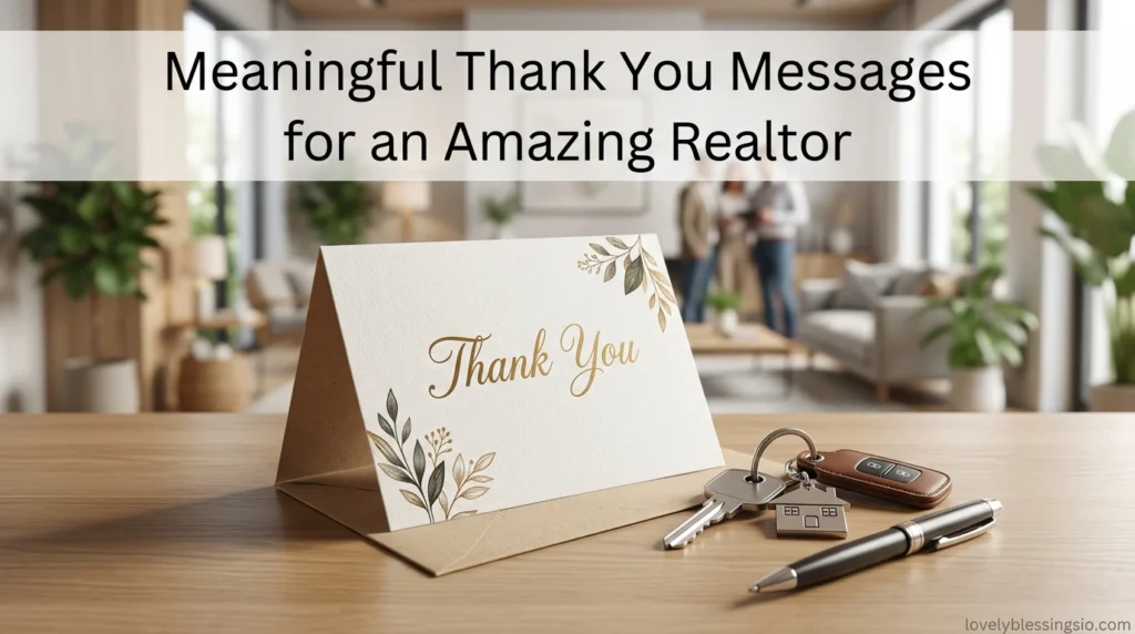 Meaningful Thank You Messages for an Amazing Realtor