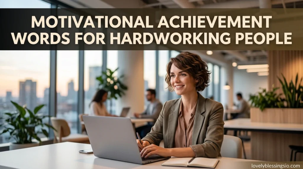 Motivational Achievement Words for Hardworking People