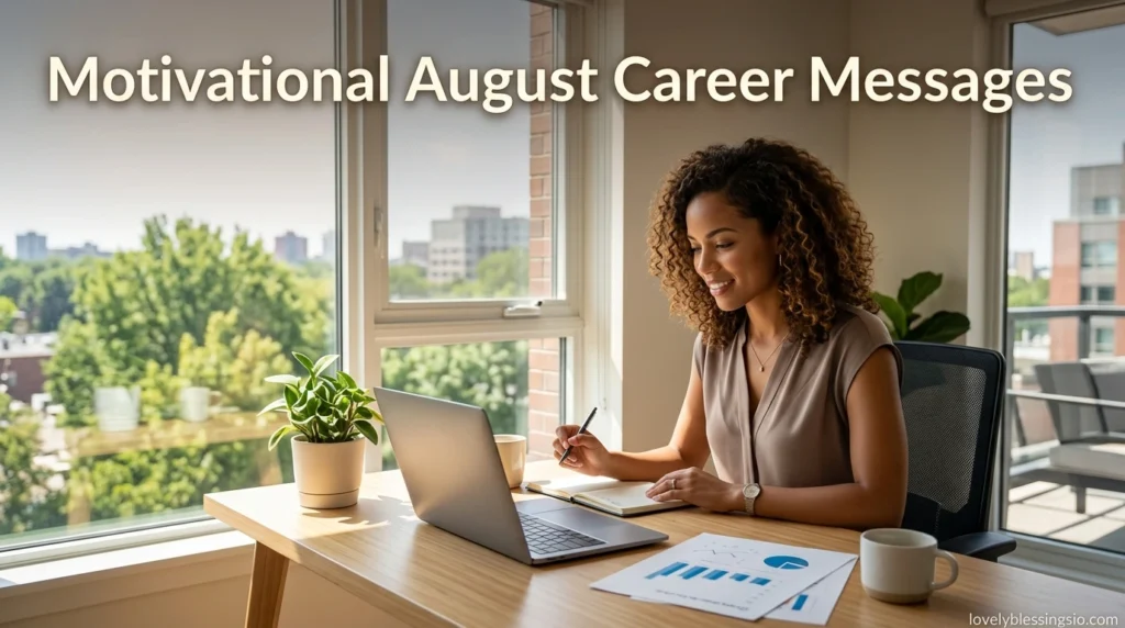 Motivational August Career Messages