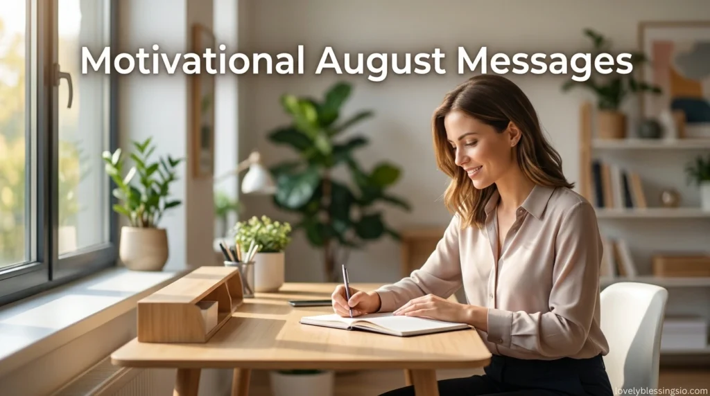 Motivational August Messages