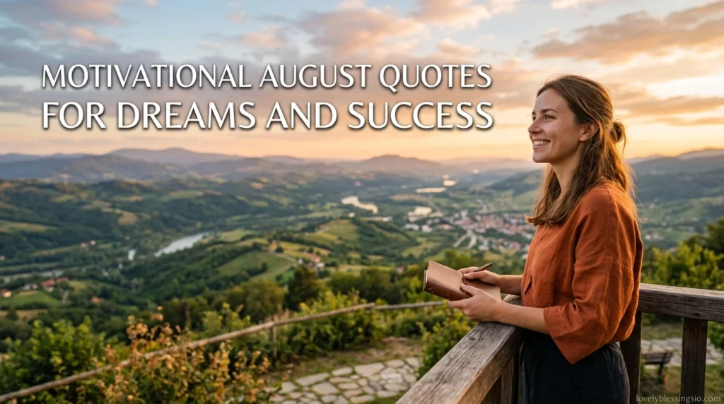 Motivational August Quotes for Dreams and Success