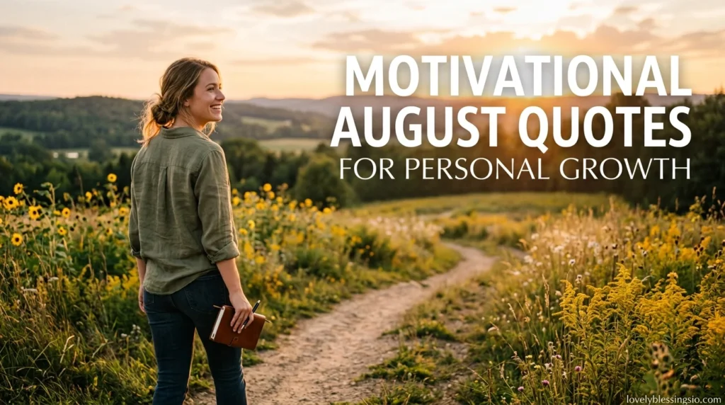 Motivational August Quotes for Personal Growth