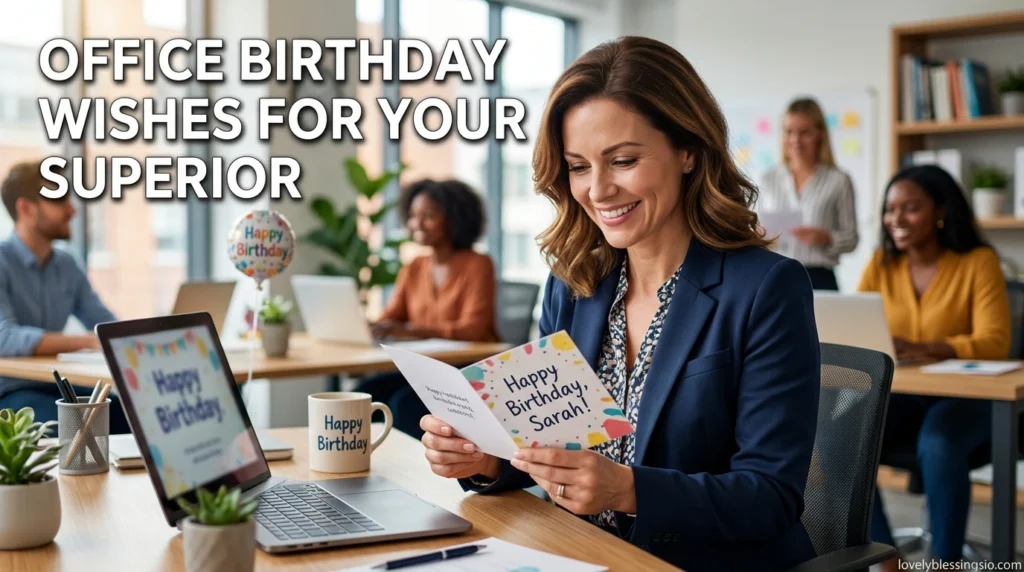 Office Birthday Wishes for Your Superior
