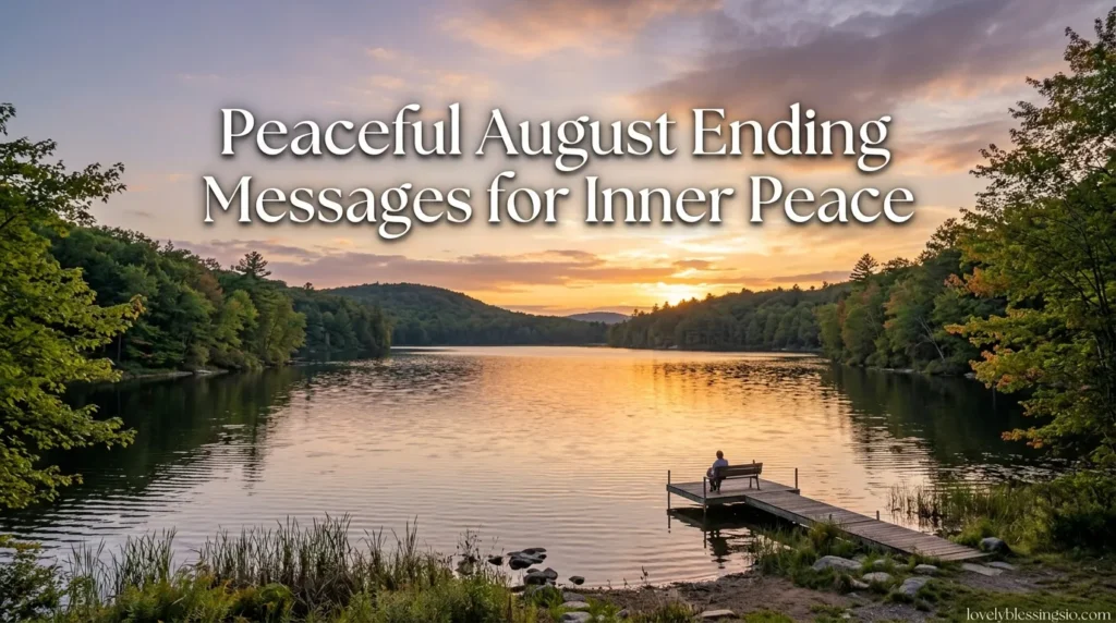 Peaceful August Ending Messages for Inner Peace