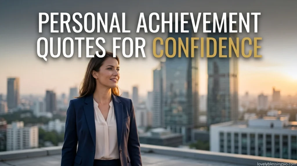 Personal Achievement Quotes for Confidence