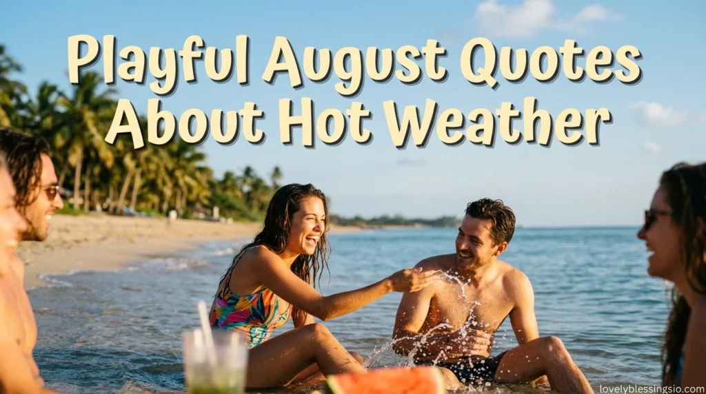 Playful August Quotes About Hot Weather