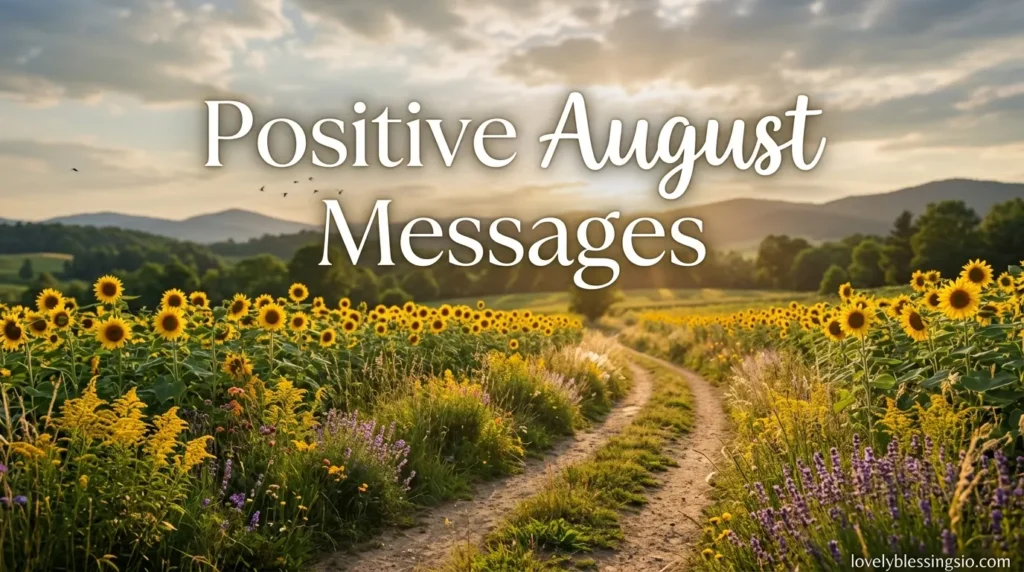 Positive August Messages