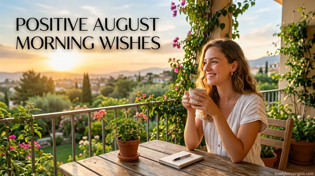 Positive August Morning Wishes