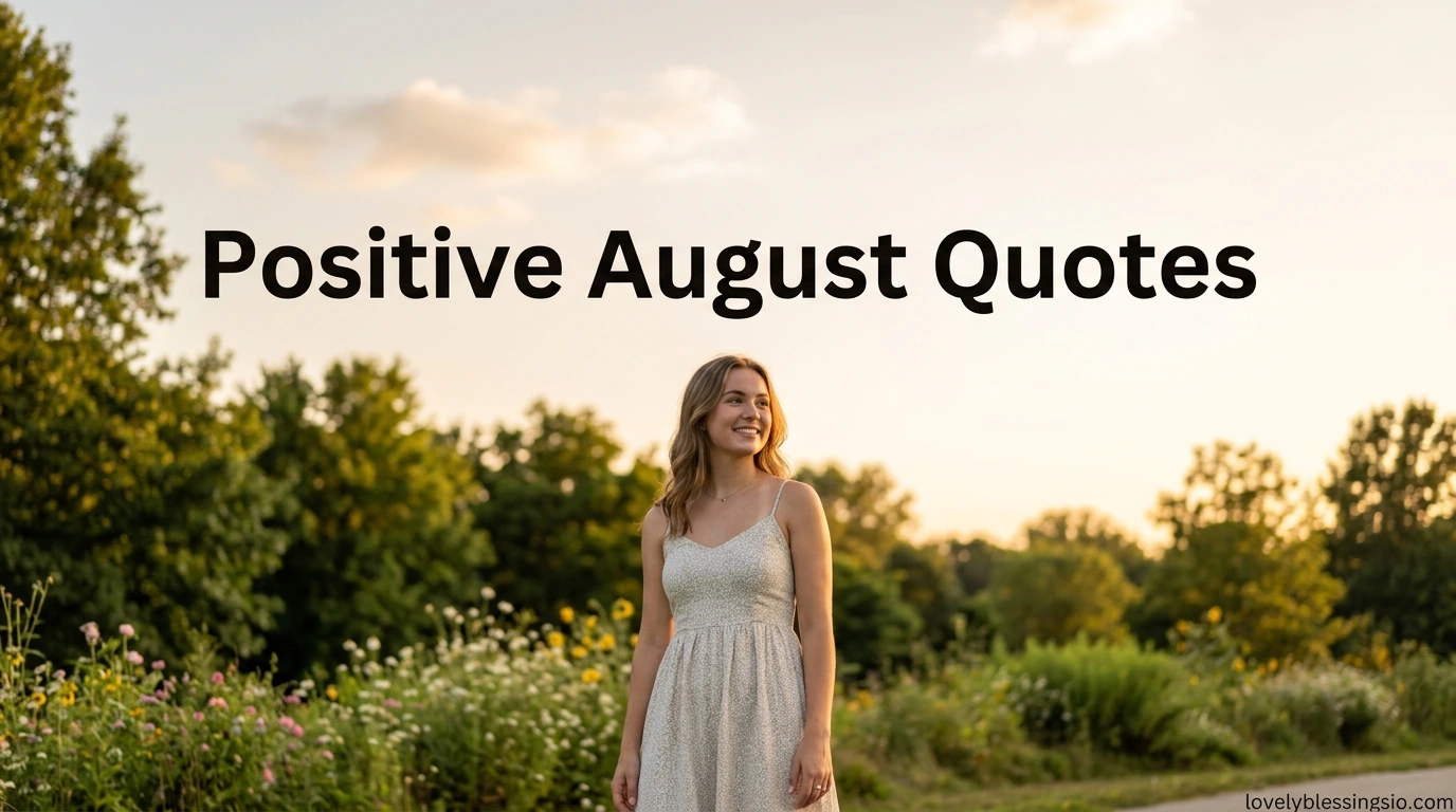 Positive August Quotes