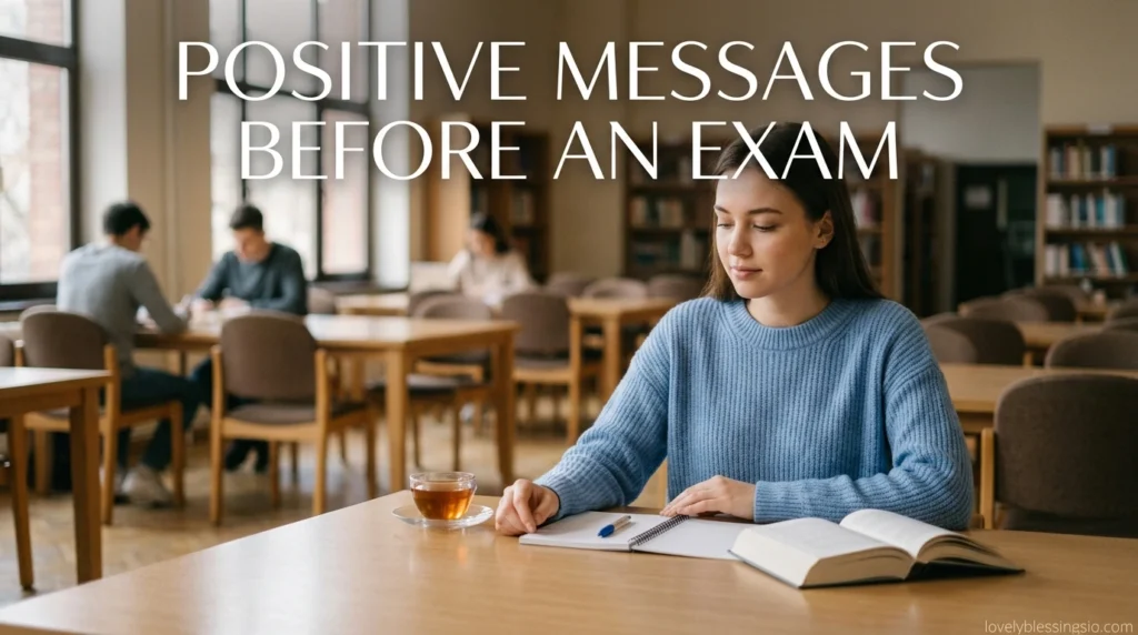 Positive Messages Before an Exam