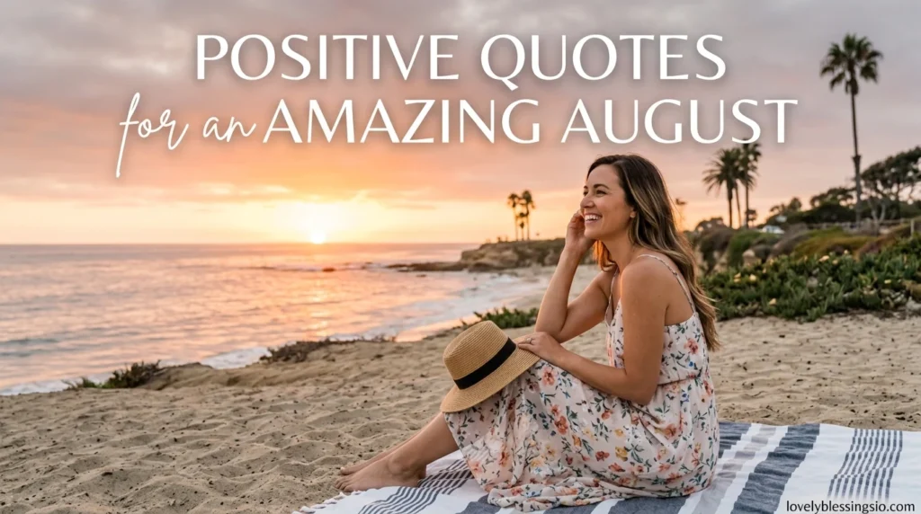 Positive Quotes for an Amazing August