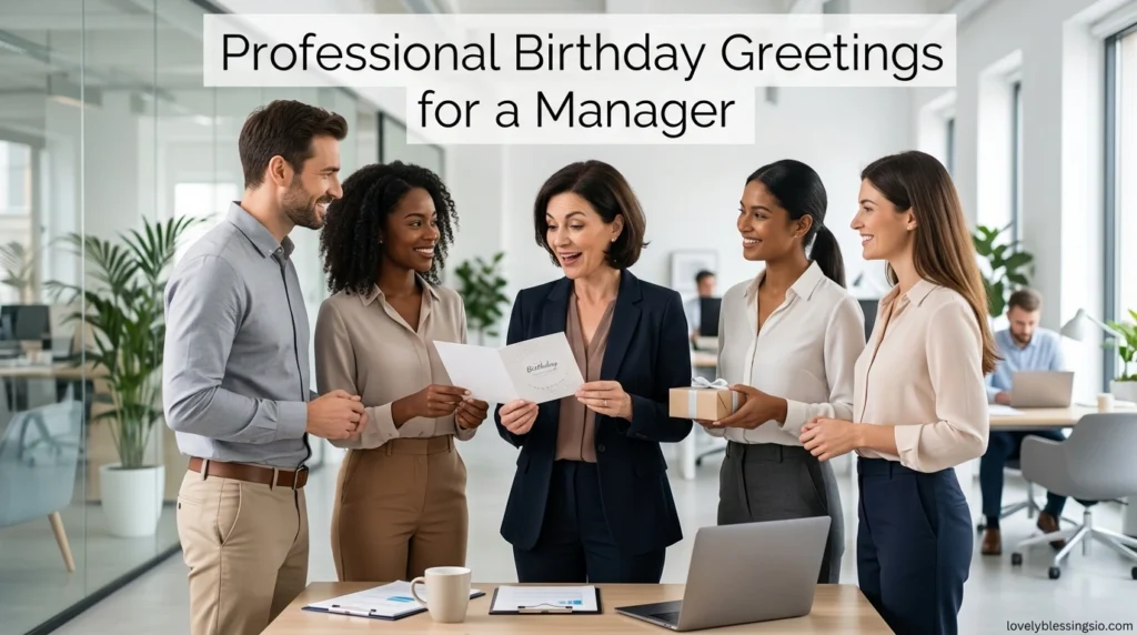 Professional Birthday Greetings for a Manager