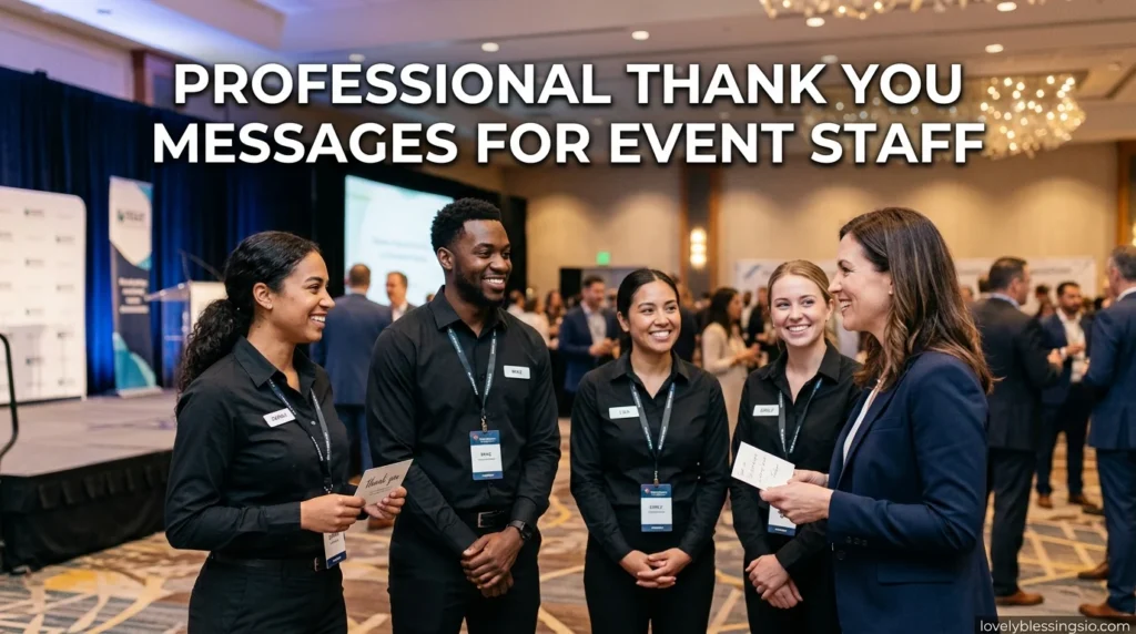 Professional Thank You Messages for Event Staff