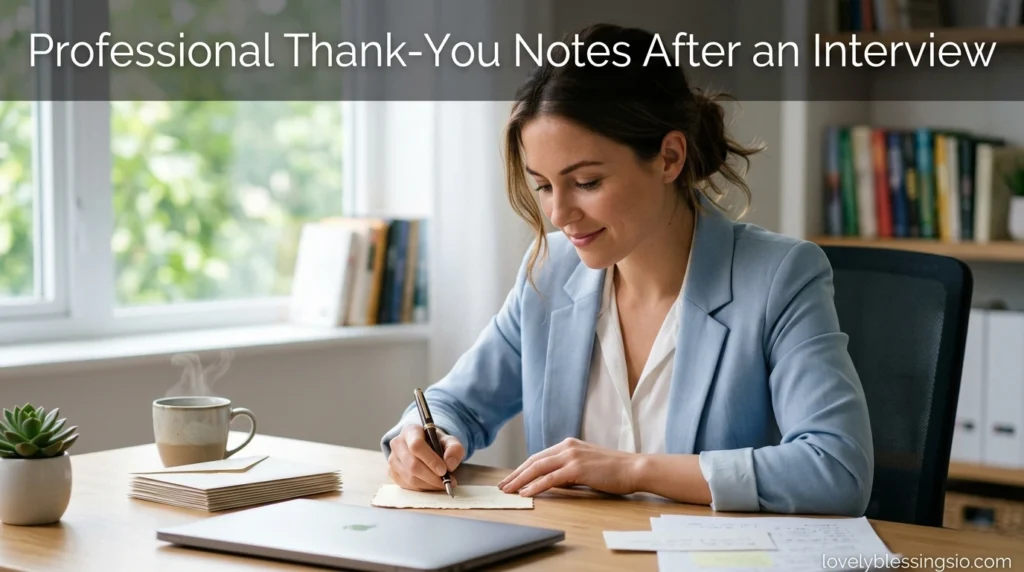Professional Thank-You Notes After an Interview