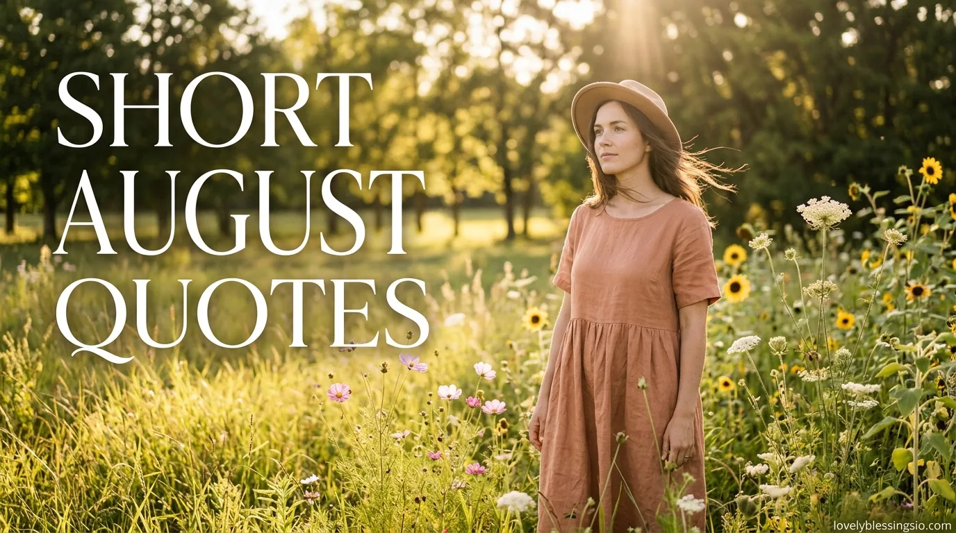 Short August Quotes