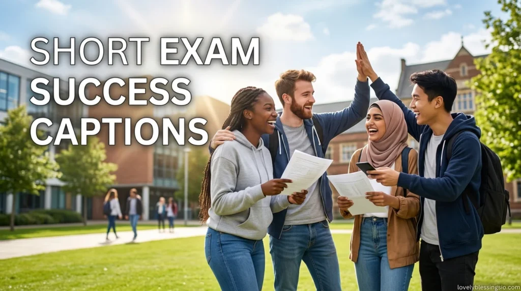 Short Exam Success Captions