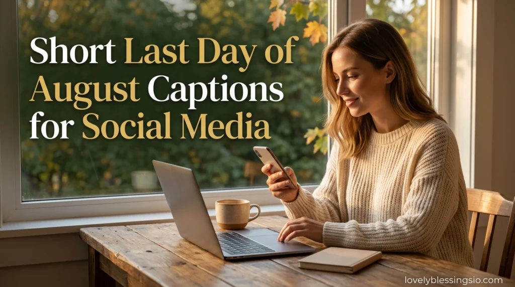 Short Last Day of August Captions for Social Media