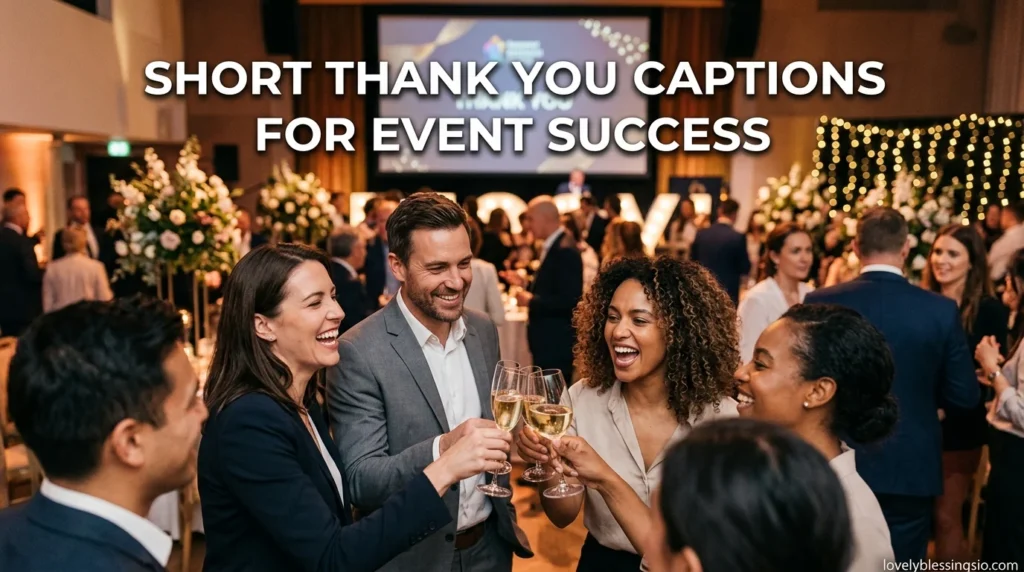 Short Thank You Captions for Event Success