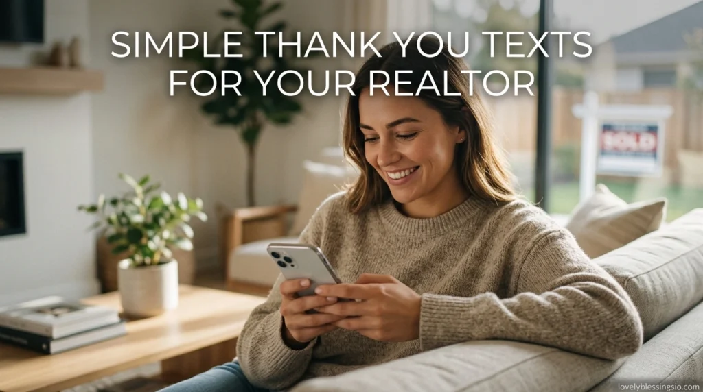 Simple Thank You Texts for Your Realtor
