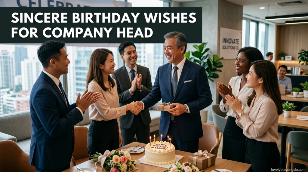 Sincere Birthday Wishes for Company Head