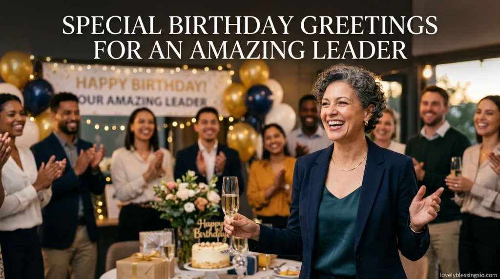 Special Birthday Greetings for an Amazing Leader