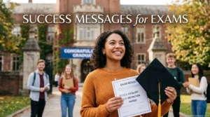 Success Messages for Exams