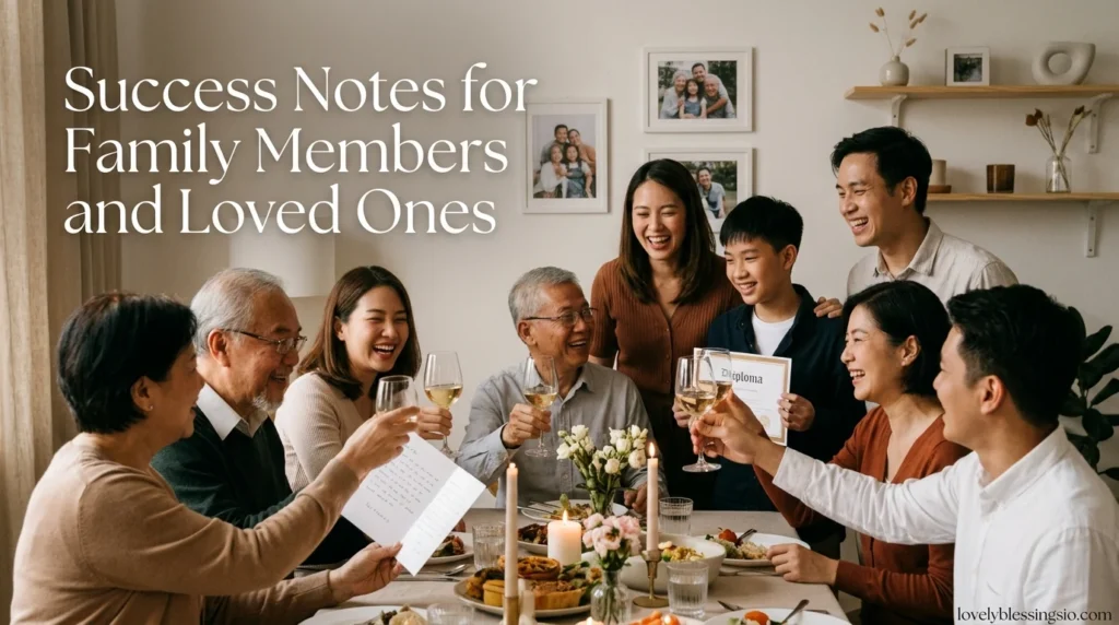 Success Notes for Family Members and Loved Ones