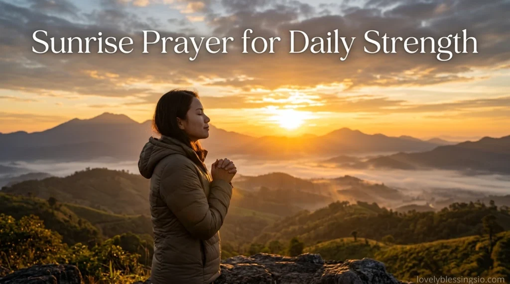 Sunrise Prayer for Daily Strength