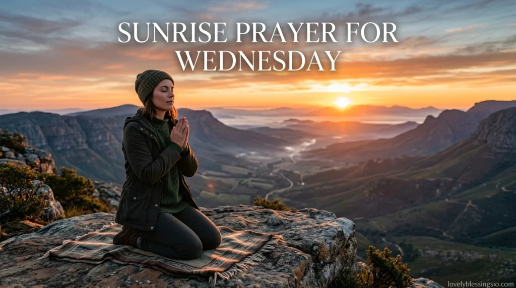 Sunrise Prayer for Wednesday