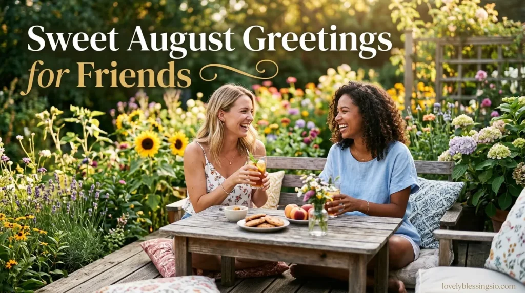 Sweet August Greetings for Friends