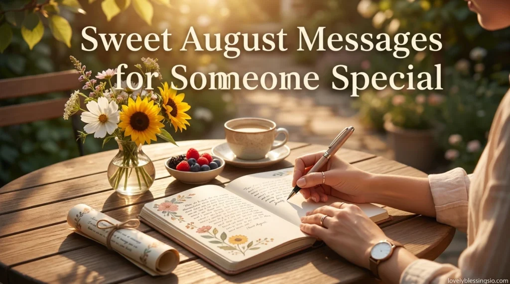Sweet August Messages for Someone Special