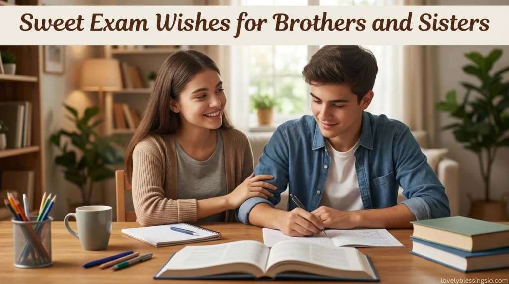 Sweet Exam Wishes for Brothers and Sisters