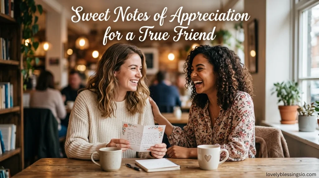 Sweet Notes of Appreciation for a True Friend