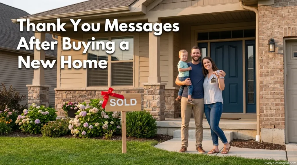 Thank You Messages After Buying a New Home
