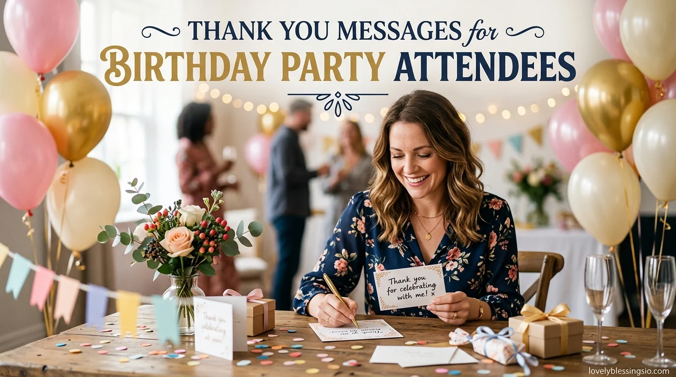 Thank You Messages for Birthday Party Attendees