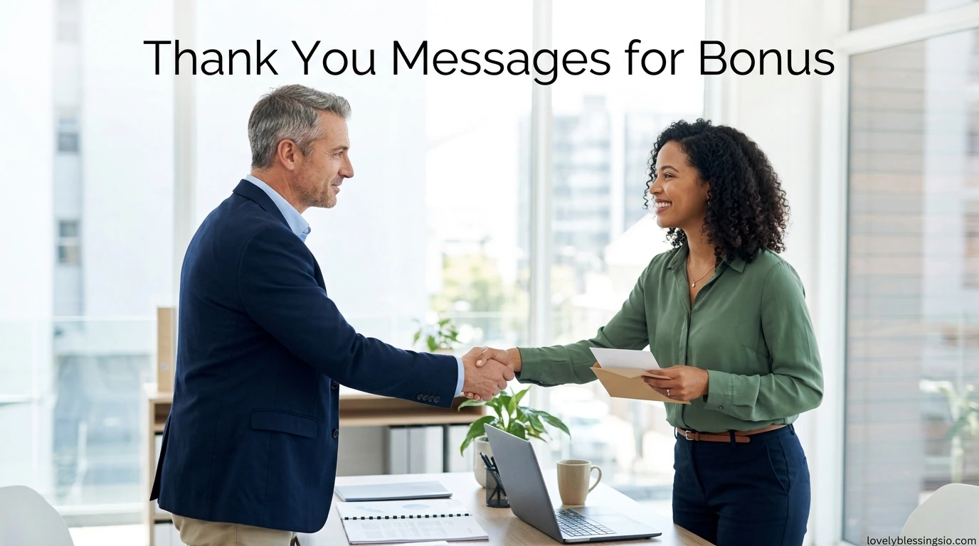 Thank You Messages for Bonus
