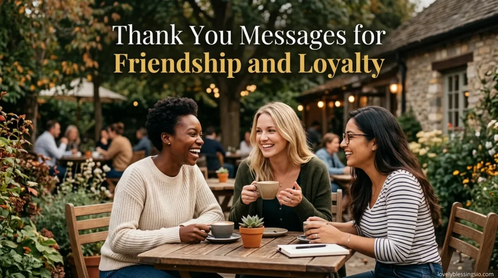 Thank You Messages for Friendship and Loyalty