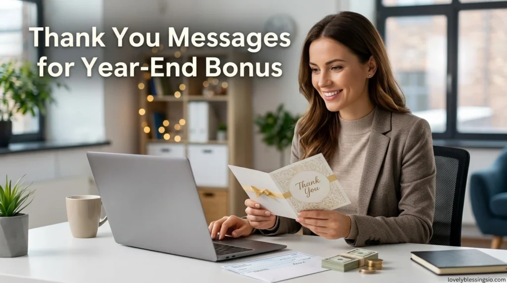 Thank You Messages for Year-End Bonus