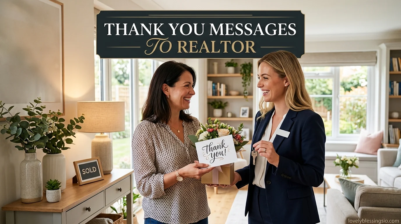 Thank You Messages to Realtor