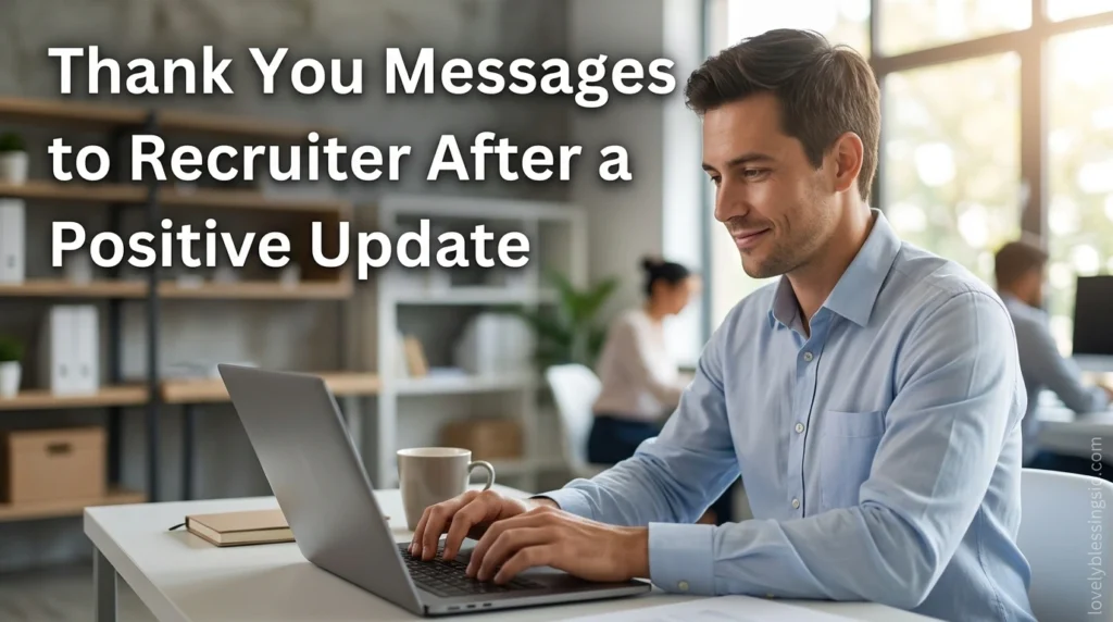 Thank You Messages to Recruiter After a Positive Update
