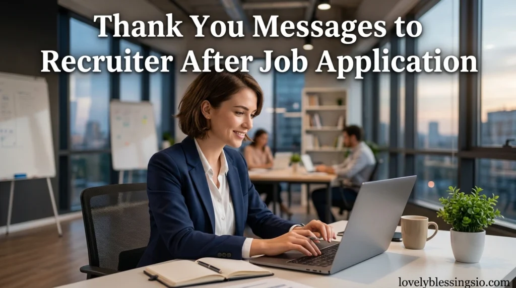 Thank You Messages to Recruiter After Job Application