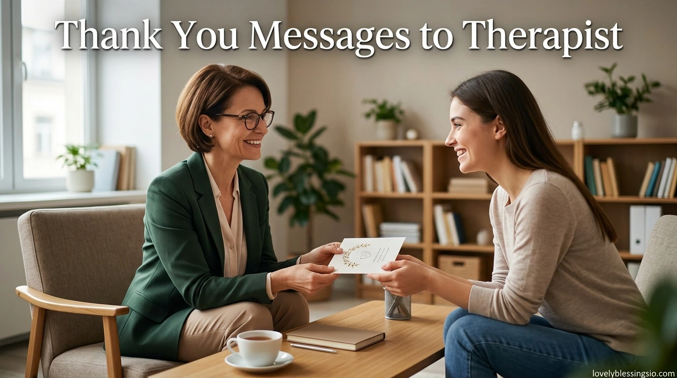 Thank You Messages to Therapist
