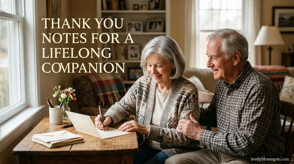 Thank You Notes for a Lifelong Companion