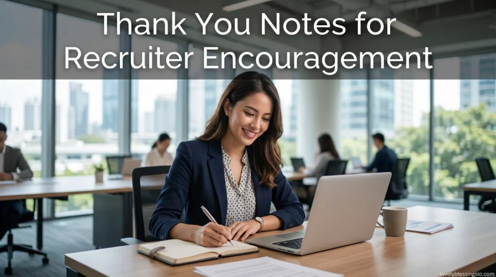 Thank You Notes for Recruiter Encouragement