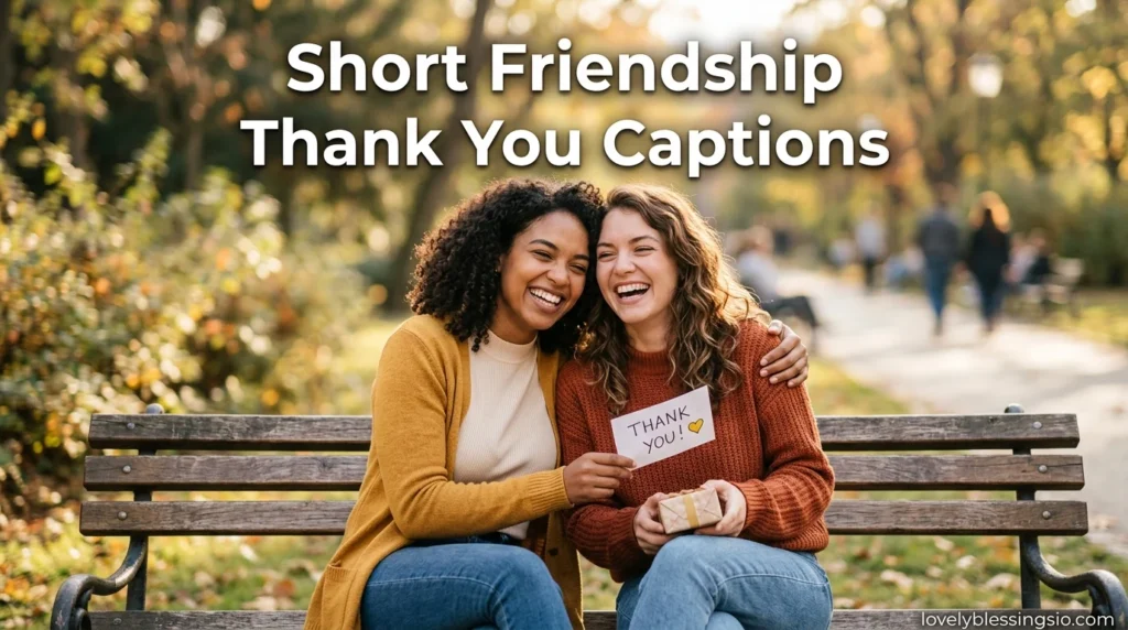 Short Friendship Thank You Captions
