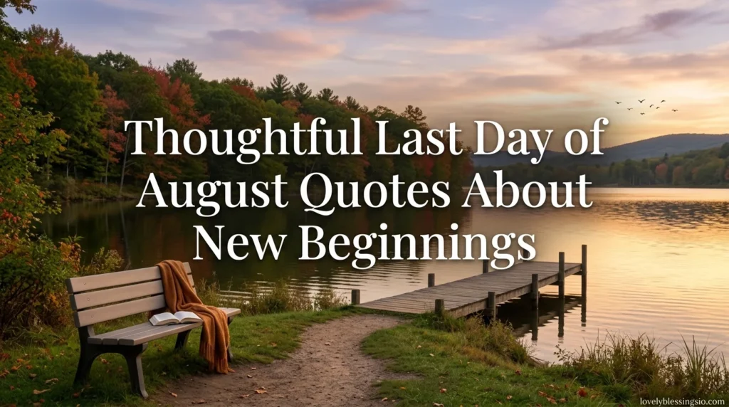 Thoughtful Last Day of August Quotes About New Beginnings