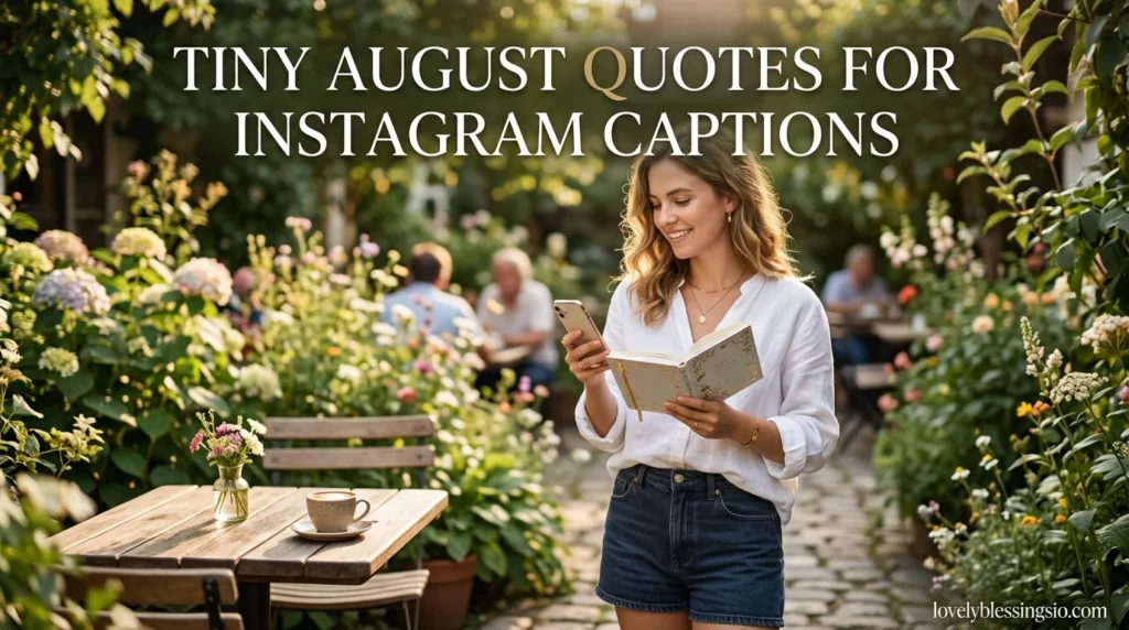 Tiny August Quotes for Instagram Captions