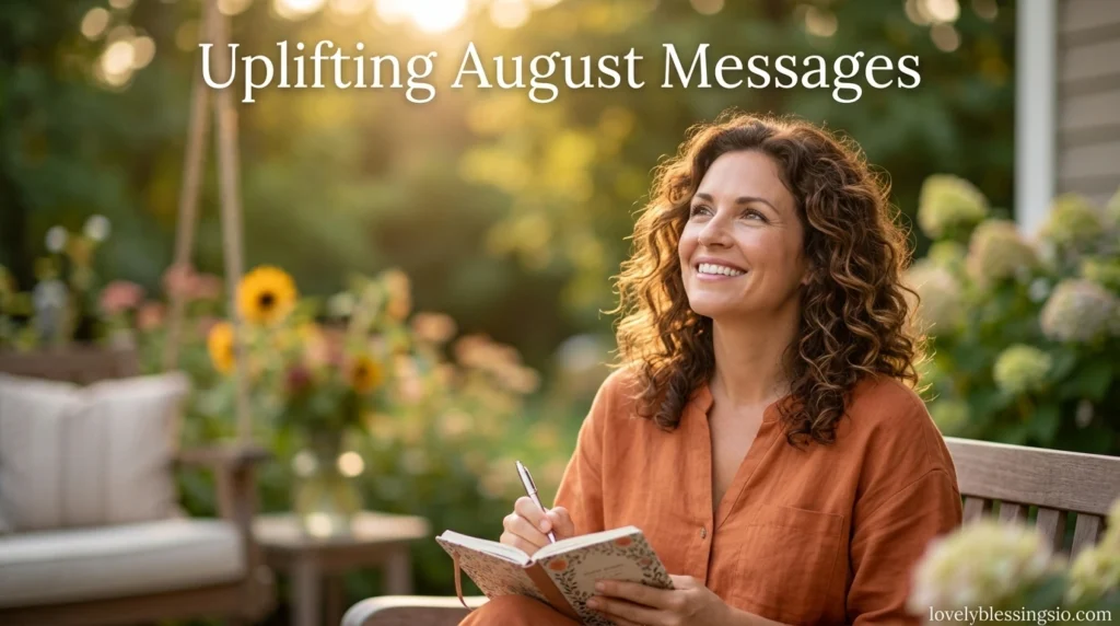 Uplifting August Messages